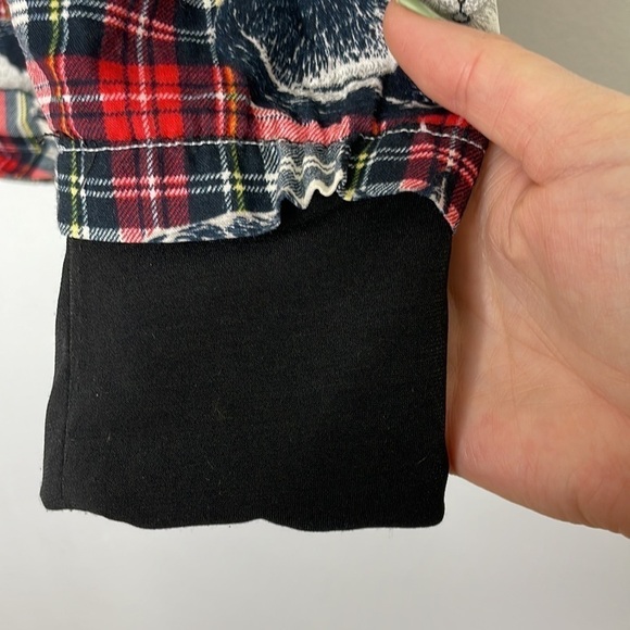 Fun cats print plaid buttons down shirt - Picture 6 of 7